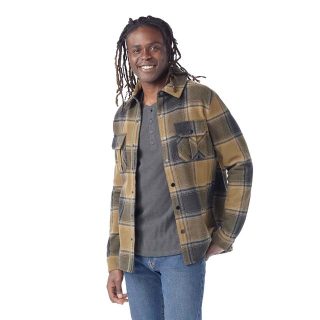 Smartwool Mens Anchor Line Shirt Jacket P26 Winter Moss Plaid