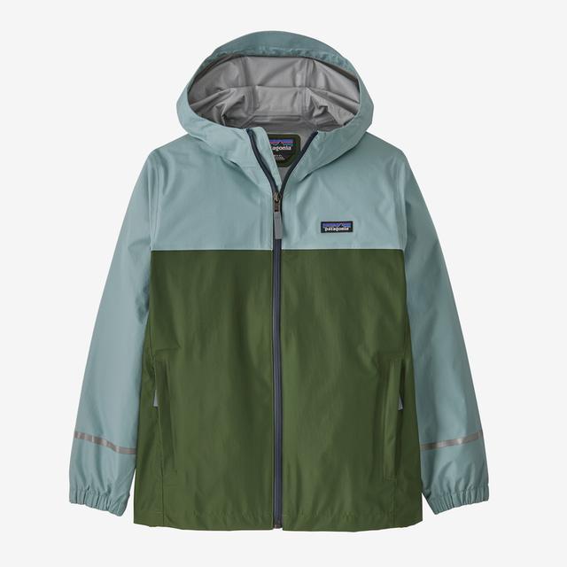 Patagonia Kids&#39; Torrentshell 3L Rain Jacket TMB Thermal Blue / L