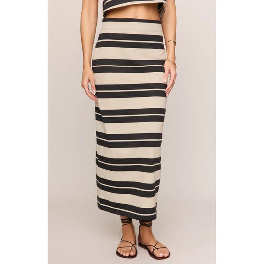 Women's Gail Striped Jersey Midi Skirt