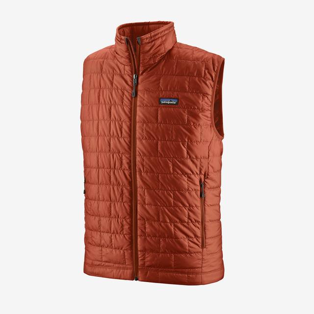 Patagonia Mens Nano Puff Vest BURR Burnished Red
