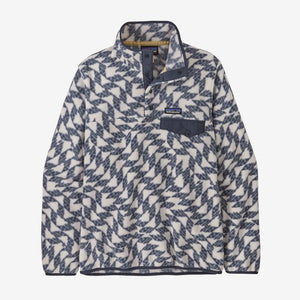 Patagonia Womens Lightweight Synchilla Snap-T Pullover SMD Smudge: Smolder Blue / S