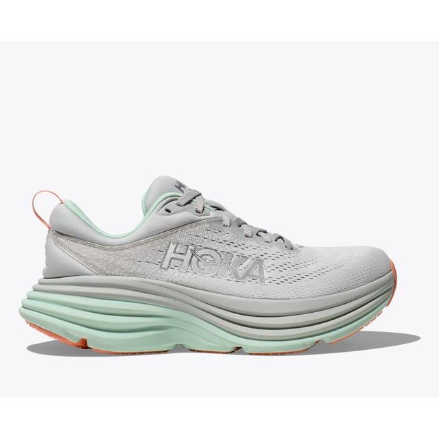 Hoka Womens Bondi 8 SQB Stardust/Aqua Breeze