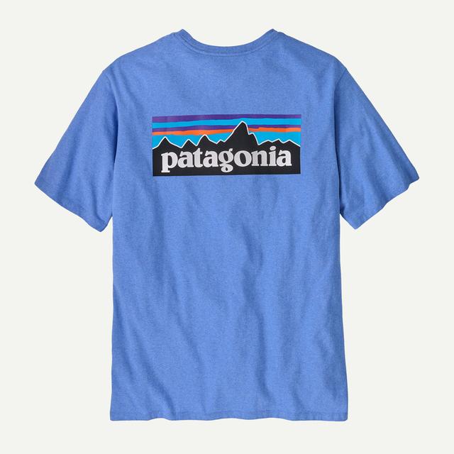 Patagonia Mens P-6 Logo Responsibili-Tee ABNB Abundant Blue