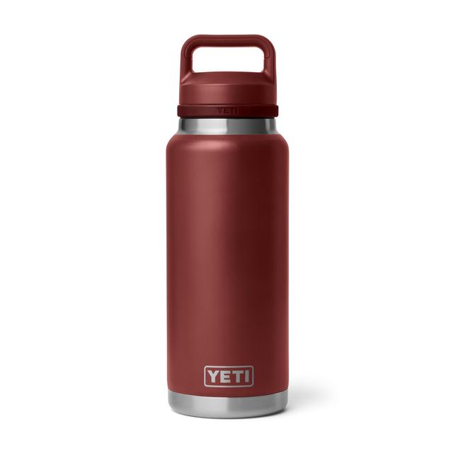 Yeti Rambler 36 oz Water Bottle with Chug Cap Stag Red