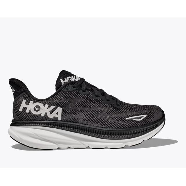 Hoka M Clifton 9 Wide BWHT Black/White