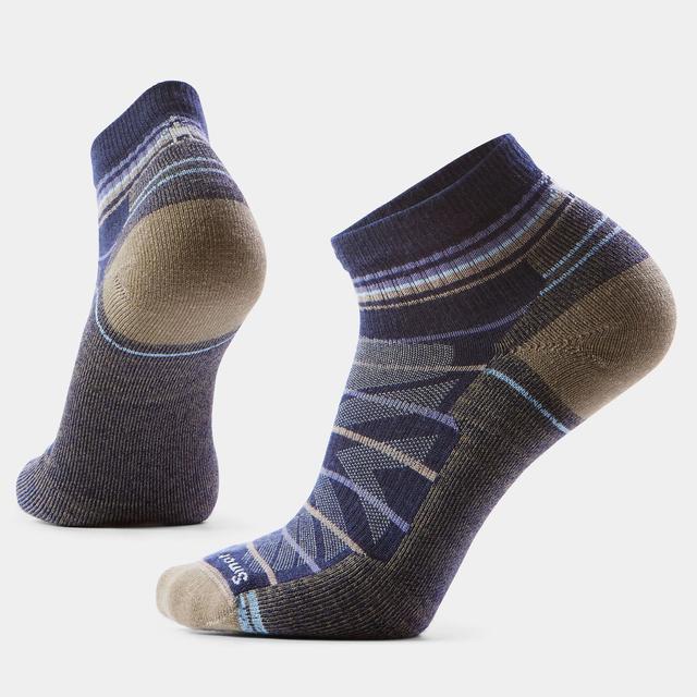 Smartwool Mens Hike Light Cushion Pattern Ankle Socks P43 Nightfall Blue