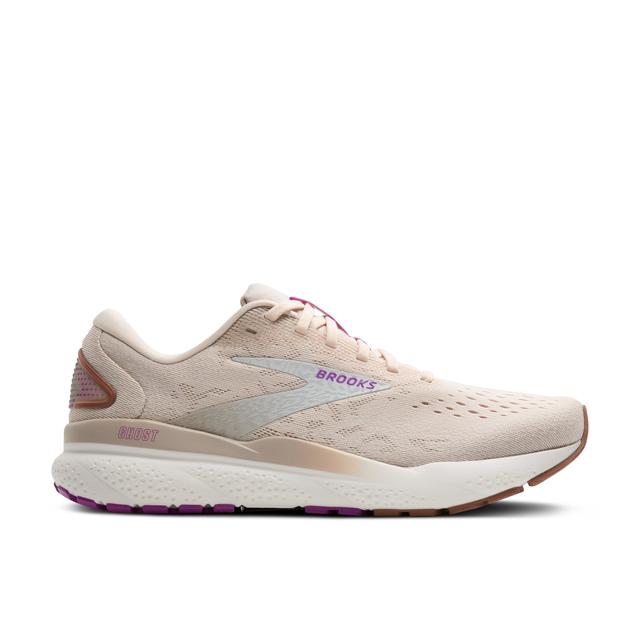 Brooks Women&#39;s Ghost 16 251 Almond Peach/Coconut/Purple