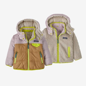 Patagonia Baby Reversible Tribbles Hoody GRBN Grayling Brown