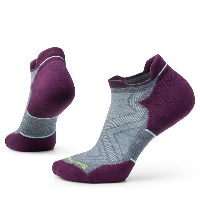 Smartwool Womens Run Targeted Cushion Low Ankle Socks 88  Pewter Blue / L
