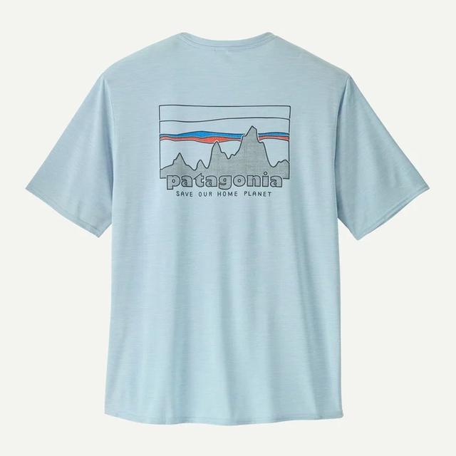 Patagonia Mens Capilene Cool Daily Graphic Shirt SKFL 73 Skyline: Fleck Blue
