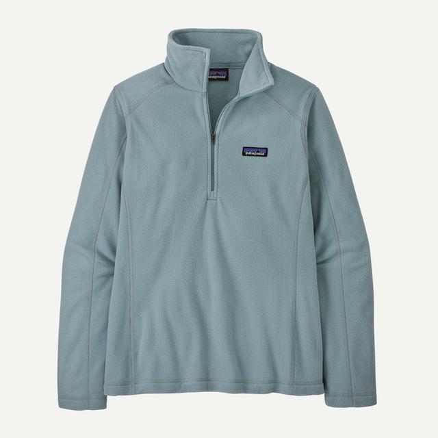 Patagonia Womens Micro D 1/4 Zip Thermal Blue