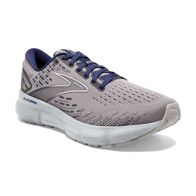 Brooks Men&#39;s Glycerin 20 070 Alloy/Grey/Blue Depths