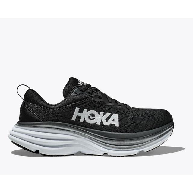 Hoka Mens Bondi 8 Wide BWHT Black/White