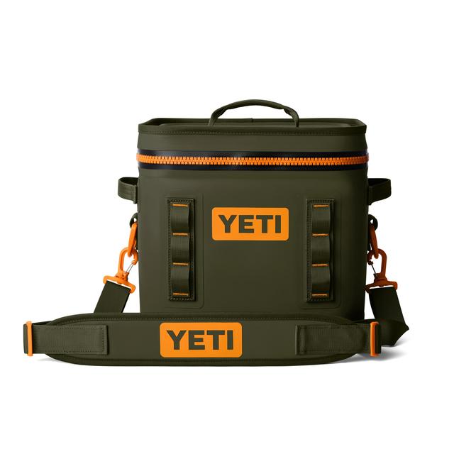 Yeti Hopper Flip 12 Soft Cooler Olive/King Crab Orange