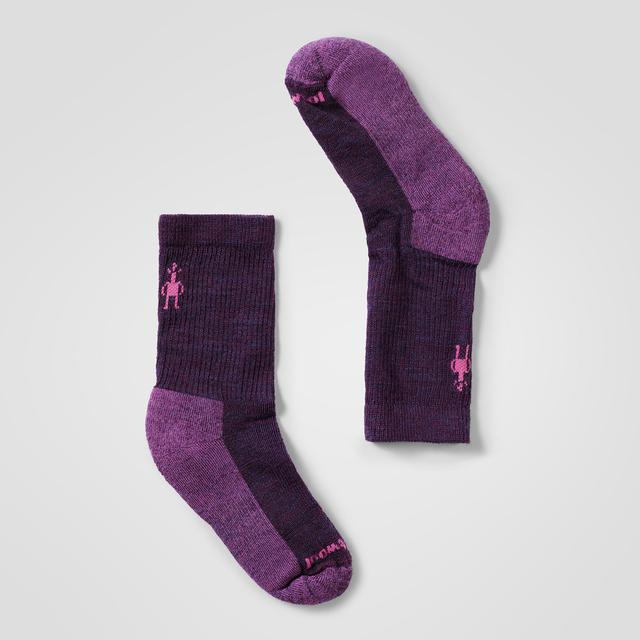 Smartwool Kids Hike Light Cushion Crew Socks L90 Purple Iris
