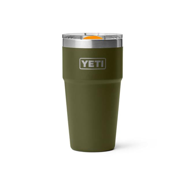 Yeti Rambler 20 oz Stackable Cup with Magslider Lid Olive/King Crab Orange