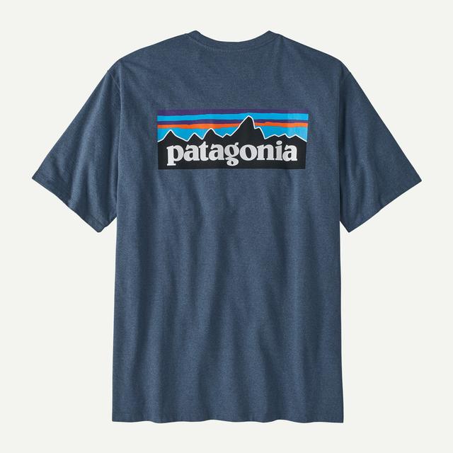 Patagonia Mens P-6 Logo Responsibili-Tee UTB Utility Blue