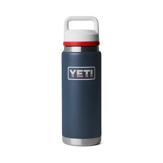 Rambler 26 oz Water Bottle with Color-Blocked Chug Cap - Badge