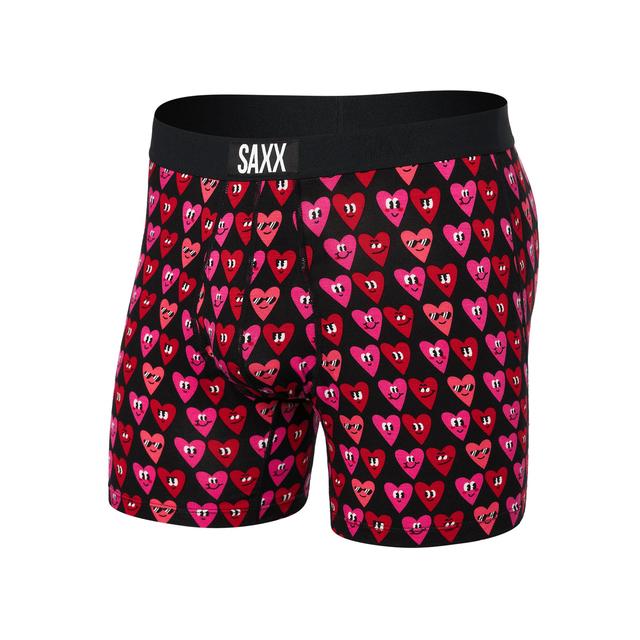 Saxx Underwear Co. Mens Ultra Boxer Brief GI Lets Get it On/Black / L