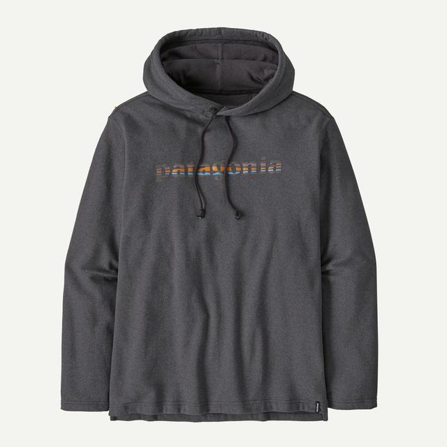 Patagonia Mens Lightweight 73 Text Logo Wildrise Hoody Ink Black