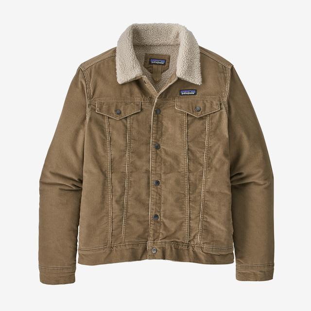 Patagonia Mens Pile Lined Trucker Jacket Mojave Khaki