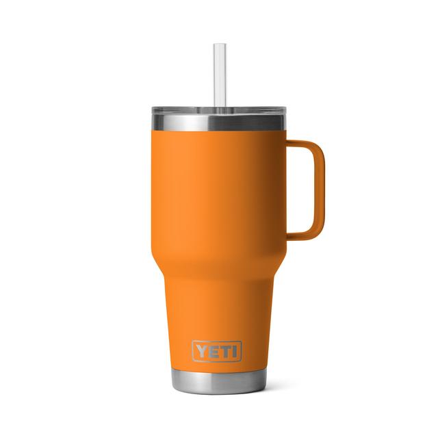 Yeti Rambler 35 oz Straw Mug King Crab Orange