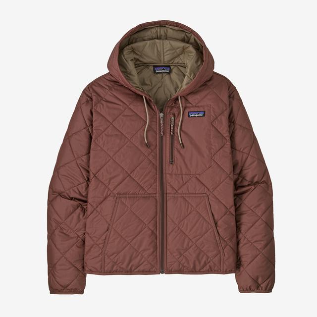 Patagonia Women&#39;s Diamond Quilted Bomber Hoody DMA Dulse Mauve / L