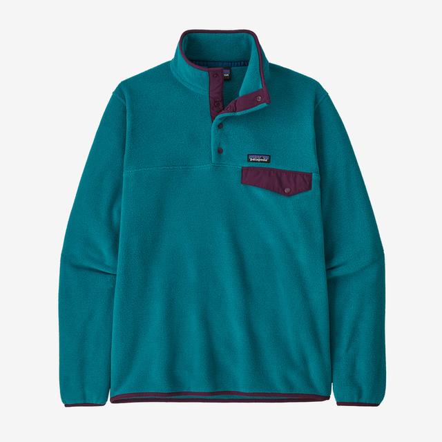 Patagonia Mens Lightweight Synchilla Snap-T Fleece Pullover Belay Blue