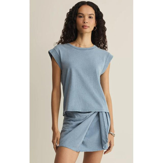 Women's Camino Cotton Jersey Denim Tee