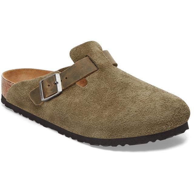 Birkenstock Boston Suede/Oiled Leather - Reg Thyme