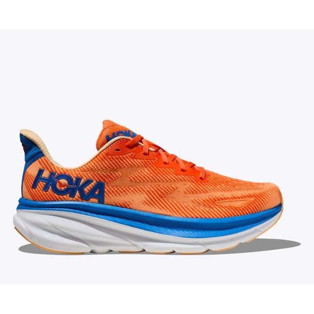 Hoka Mens Clifton 9 Vibrant Orange / Impala