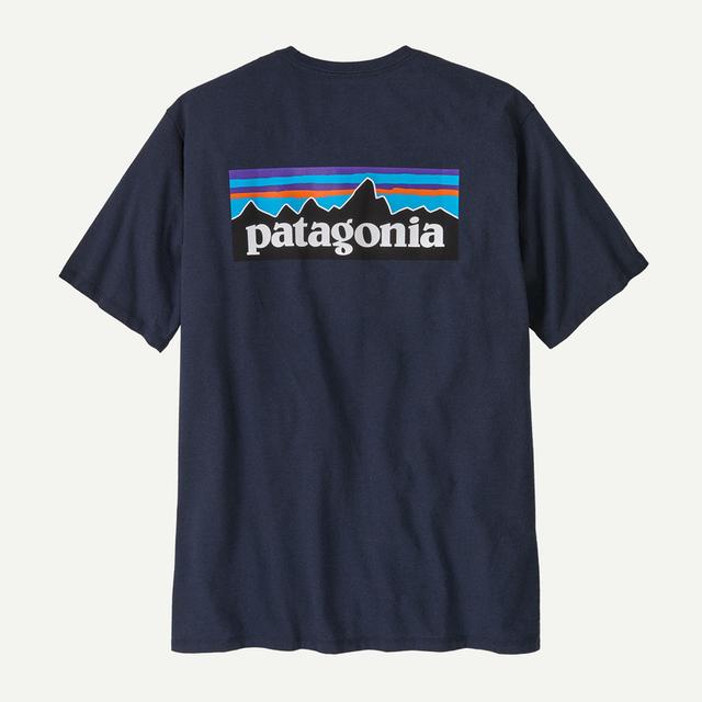 Patagonia Mens P-6 Logo Responsibili-Tee NENA New Navy