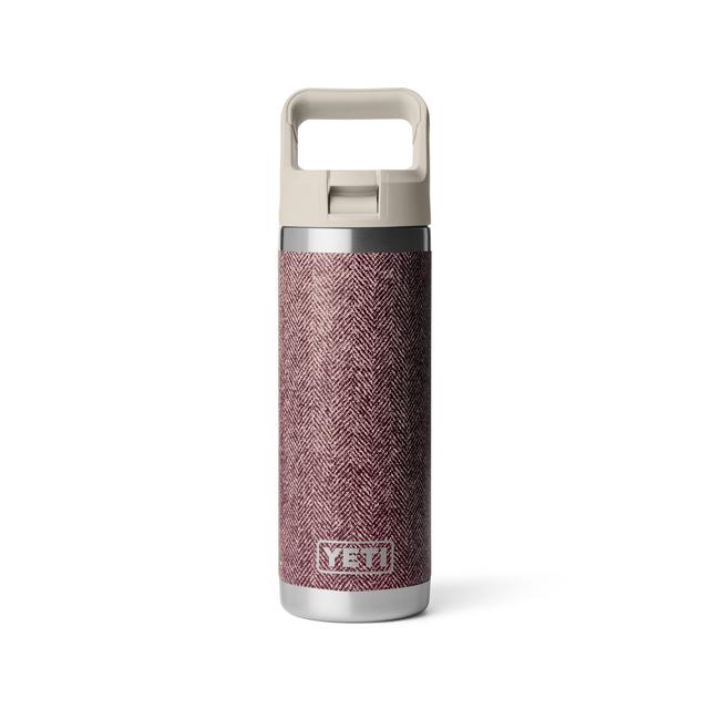 Yeti Rambler 18oz Water Bottle with Color-Matched Straw Cap Riverhead Red
