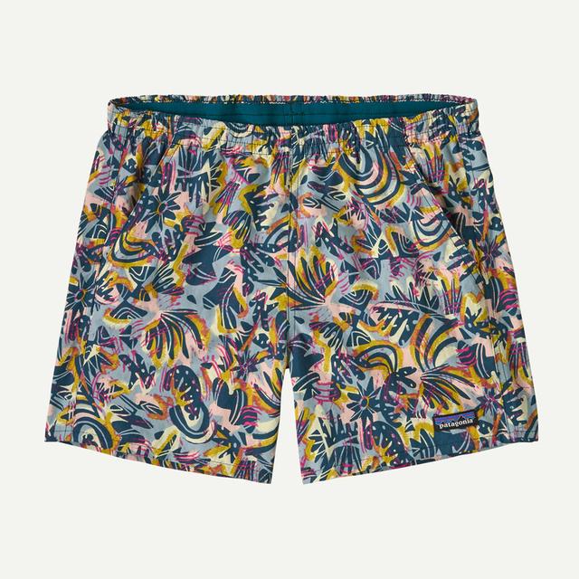 Patagonia Womens Baggies Shorts - 5 in. WBTI Wild Botanist: Tidal Teal
