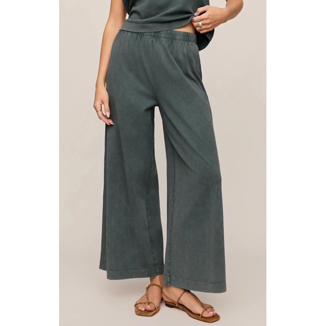Z Supply W Scout Jersey Crop Flare Pant EMC Emerald Cove