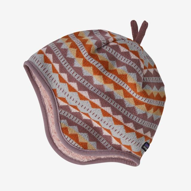 Patagonia Baby Reversible Beanie DSMA Diamond Stripe: Stormy Mauve