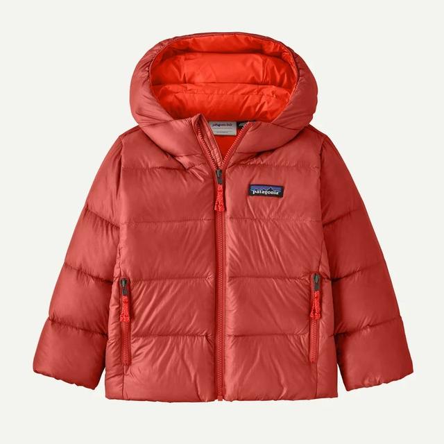 Patagonia Baby Hi-Loft Down Sweater Hoody AMRE Amanita Red