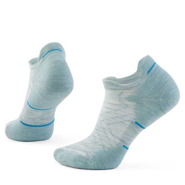 Smartwool Womens Run Targeted Cushion Low Ankle Socks P75 Frosty Green/White