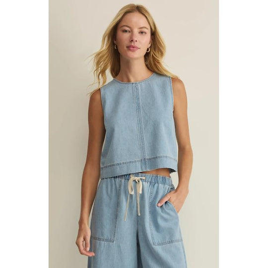 Women's Sun Seeker Denim Cropped Tank
