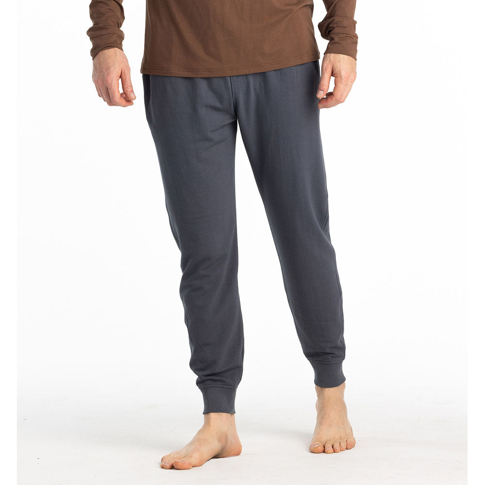 Free Fly Apparel Mens Bamboo Lightweight Fleece Jogger Storm Cloud