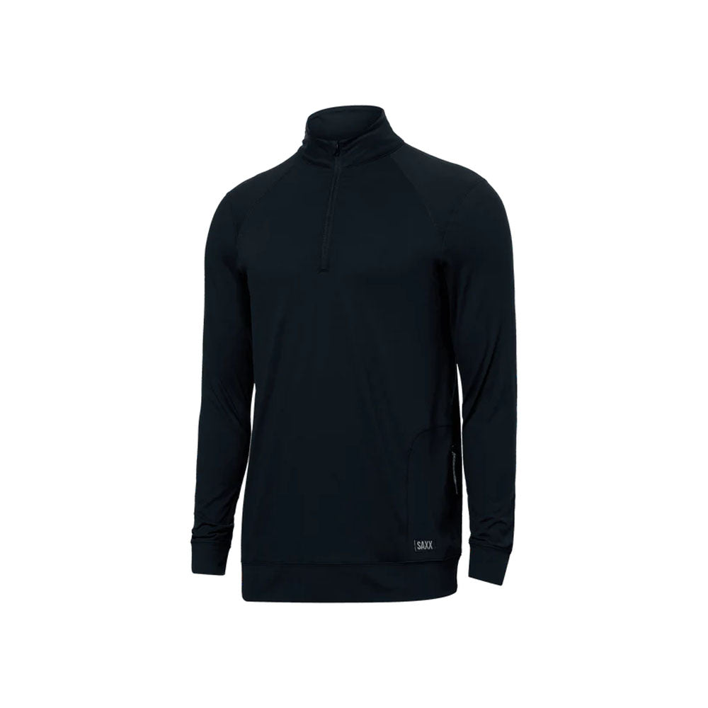 Saxx Underwear Co. Men&#39;s Peakdaze Half Zip Black