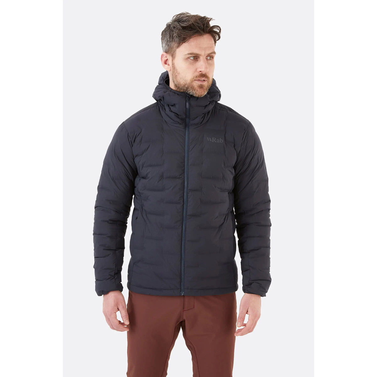 Rab Men&#39;s Cubit Stretch Down Hooded Jacket Ebony