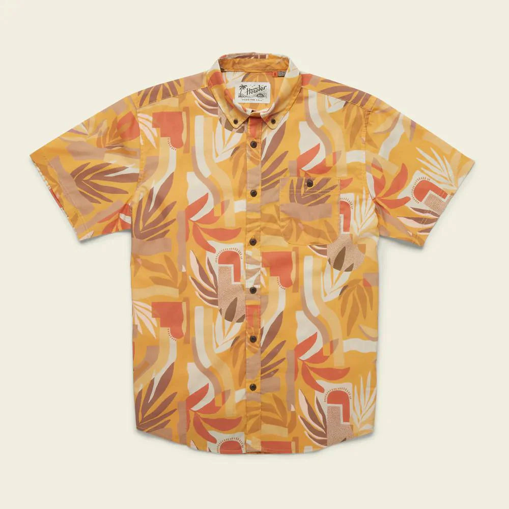 Howler Brothers Men&#39;s Mansfield Shirt DAY Savannah Abstract: Daybreak