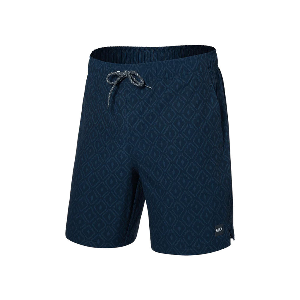 Saxx Underwear Men&#39;s Multi Sport 2N1 Short Ikat Check/Navy