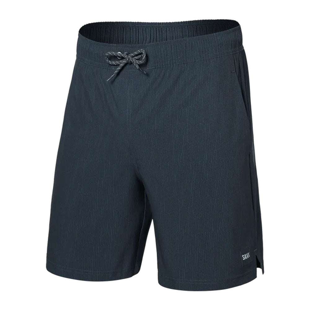 Saxx Underwear Men&#39;s Multi Sport 2N1 Short Striation Slub/Black