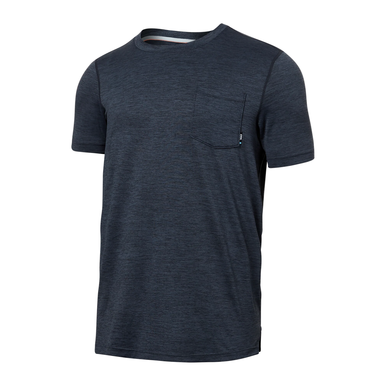 Saxx Underwear Co. M DropTemp All Day Cooling SS Pocket Tee TUH Turbulence Heather