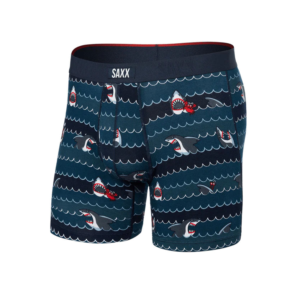 Saxx Underwear Co. Men&#39;s Vibe Xtra Super Soft BB Fly Get Sharky/Hurricane