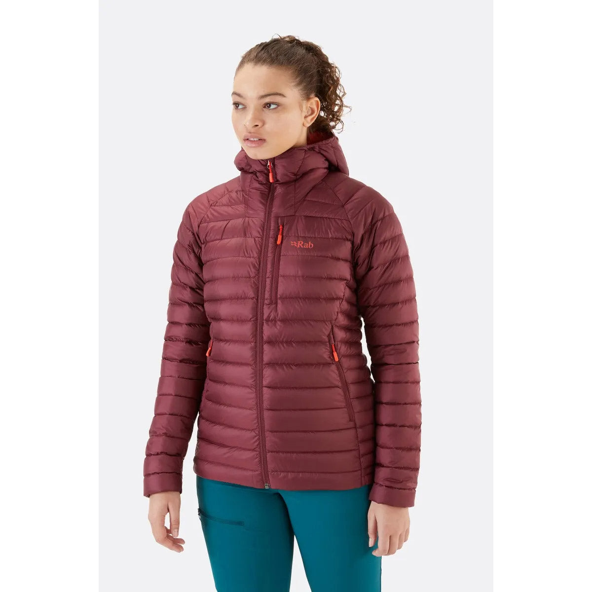 Rab Women&#39;s Microlight Alpine Down Jacket Deep Heather