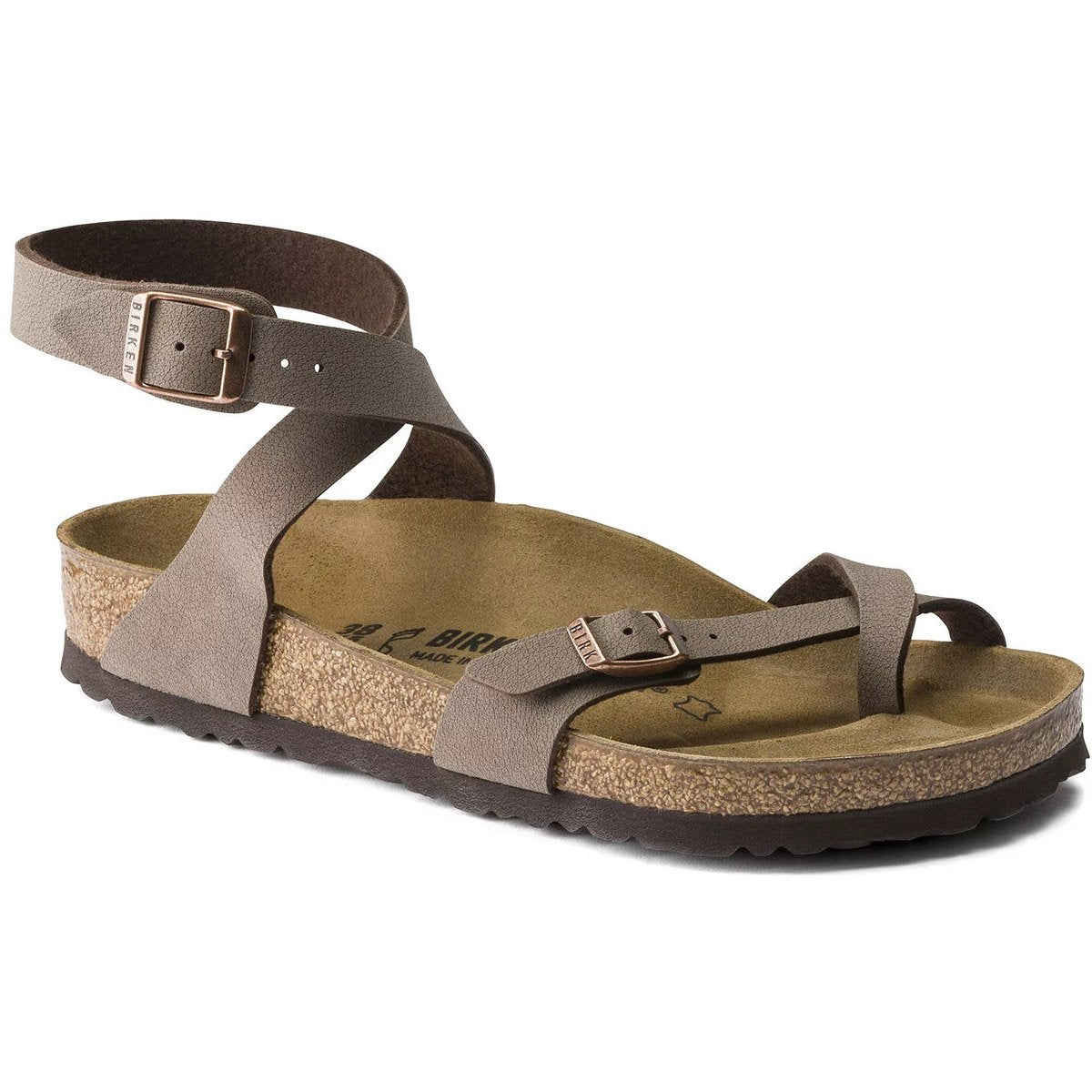 Birkenstock Women&#39;s Yara Birko-Flor Nubuck Mocha