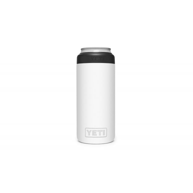 Yeti Rambler 12 oz Colster Slim Can Insulator White